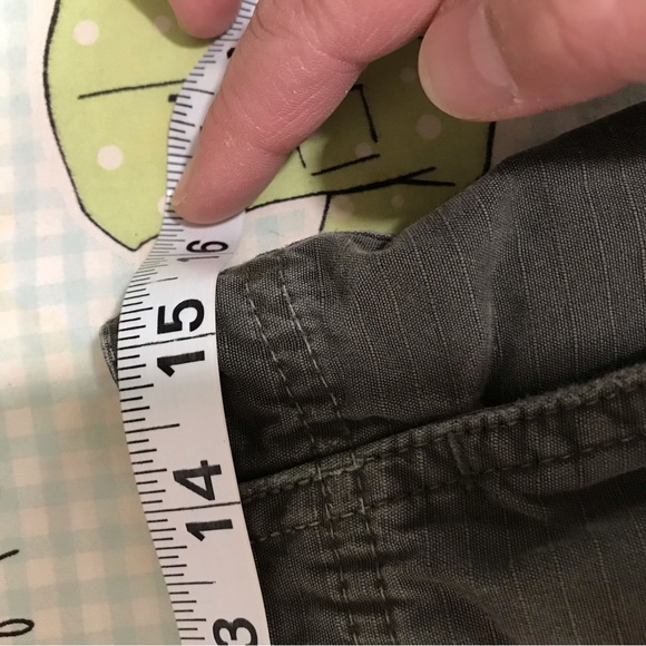 J.Crew Mens dark green cargo shorts cotton waist 30 - Picture 6 of 9